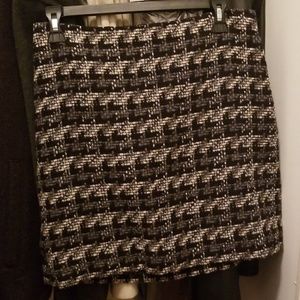 The Limited black and white textured patterned ski